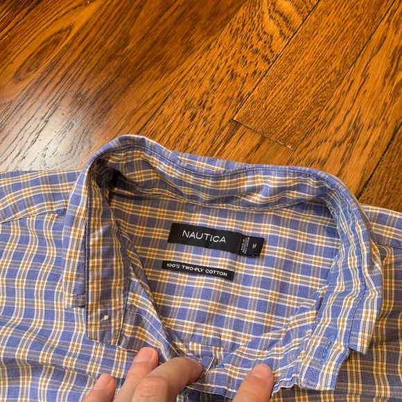 Men’s light blue Nautica dress shirt size M - Picture 4 of 4